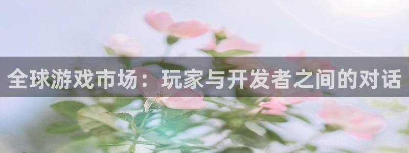 新宝GG官网注册方法视频教程：全球游戏市场：玩家与开发者之间的对话