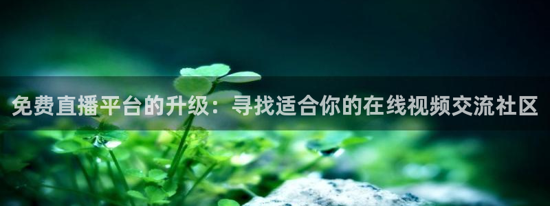 9255tv直播nba在线观看：免费直播平台的升级：寻找适合你的在线视频交流社区